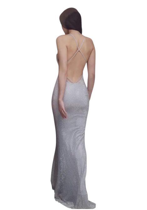 Abito a sirena in rete con strass all-over ALLURE | Abiti | A4674UNIC