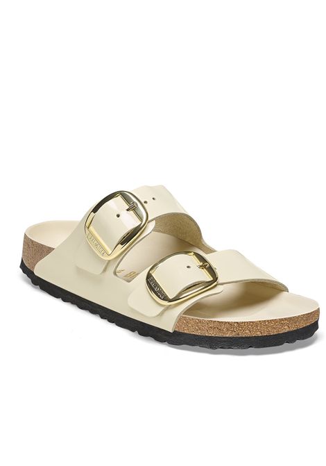 arizona big buckle shinePatent natural leather BIRKENSTOCK | shoes | 1026128ECRU