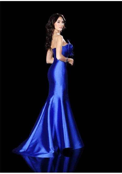 Abito a Sirena blu royal con applicazioni in vita IMPERO | Abiti | JRIP501CAMPIONE