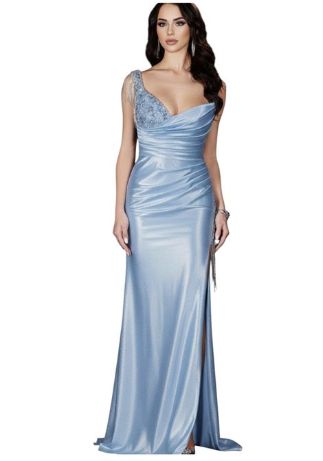 Long glitter dress with jewelled embellishments IMPERO | dress | LR00705