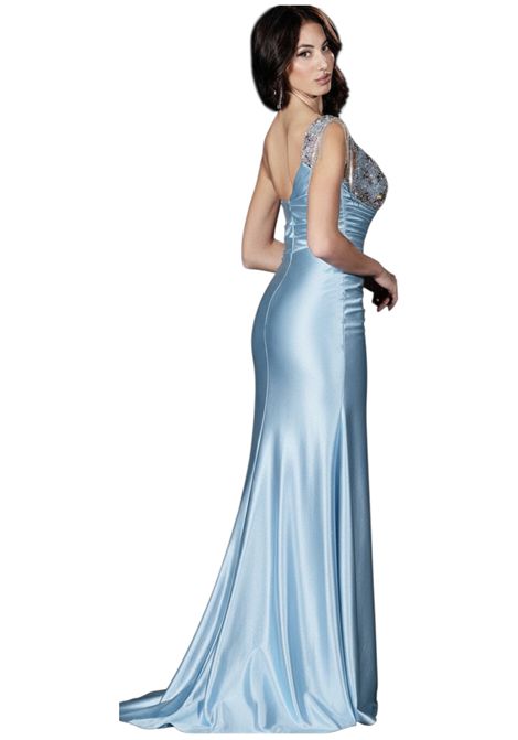 Long glitter dress with jewelled embellishments IMPERO | dress | LR00705