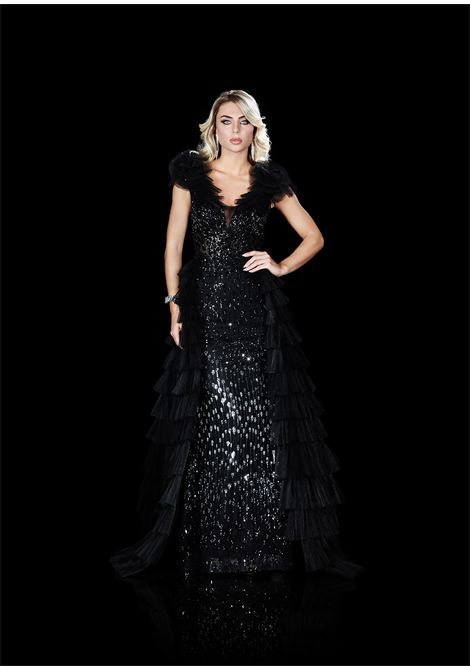 Abito a sirena con applicazioni e gonnellone removibile IMPERO | Abiti | MH26212ACAMPIONE