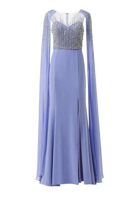 Abito lungo sirena con corpetto lavorato KUEA | Abiti | 1932LILLA