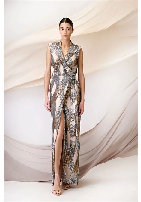 Abito a portafoglio con pailettes MAESTRI | Abito | M51761