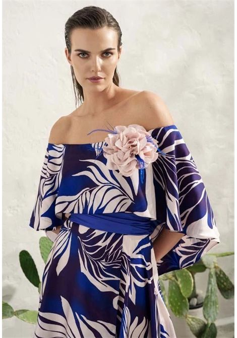 ABITO MIDI A FANTASIA IN SATIN MISCHALIS | Abiti | 863502UNIC