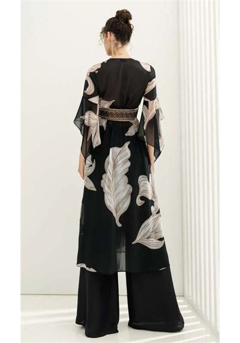 Coordinato caban lungo e pantalone palazzo MISCHALIS | Abiti | A311622