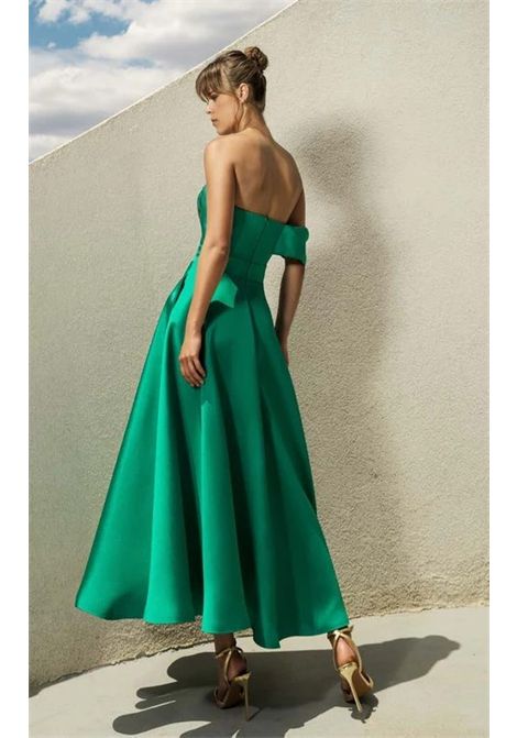 Abito longuette in tessuto rasato MISCHALIS | Abiti | M387509