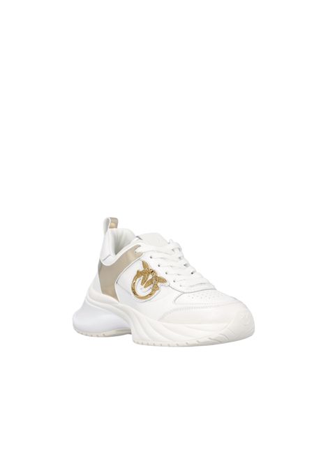 Ariel leather-effect trainers with mirror details PINKO | shoes | SS0027P025Z1B