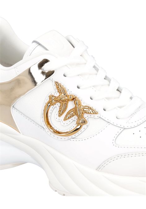 Ariel leather-effect trainers with mirror details PINKO | shoes | SS0027P025Z1B
