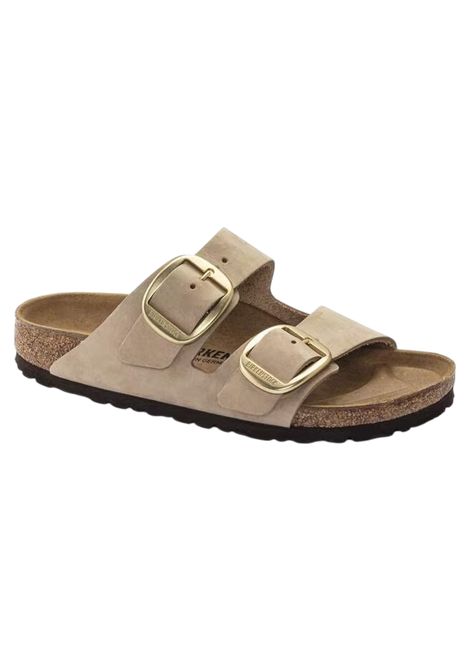 Arizona Big Buckle Pelle Nubuck Sandcastle BIRKENSTOCK | Scarpe | 1024064SANDCASTLE