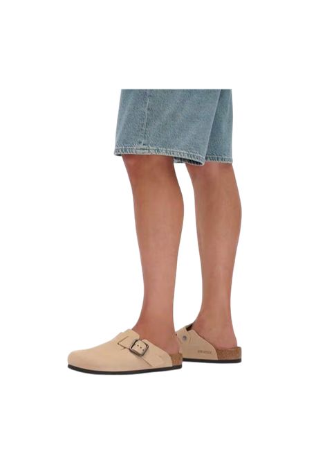 Boston Wire Buckle Sandcastle Nubuck Leather BIRKENSTOCK | shoes | 1031573SANDCASTLE