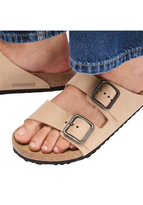 Arizona Wire Buckle Sandcastle Nubuck Leather BIRKENSTOCK | shoes | 1031579SANDCASTLE