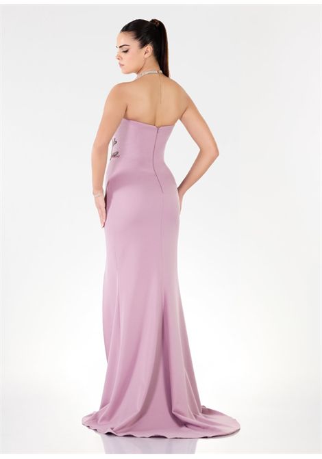 Abito scollo a cuore con rouches IMPERO | Abiti | AH4341CAMPIONE