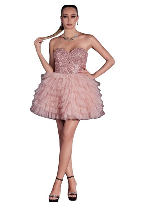 SHORT RUFFLE DRESS IMPERO | dress | BB0183