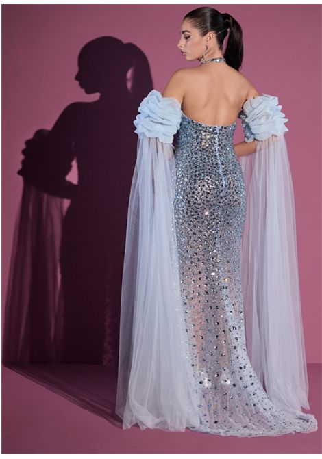 abito lungo gioiello con manicotti removibili IMPERO | Abiti | ML1118CAMPIONE