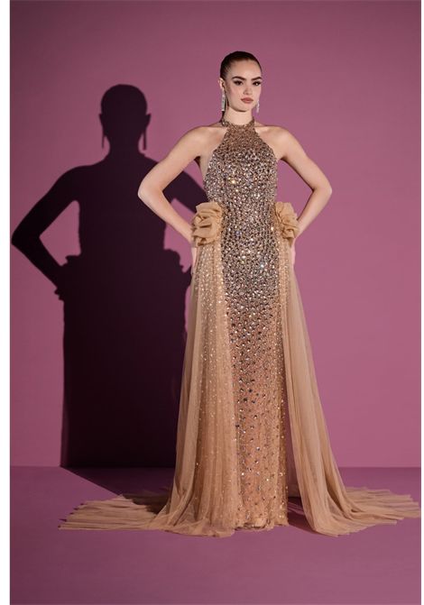 long jewelled dress IMPERO | dress | ML1120CAMPIONE