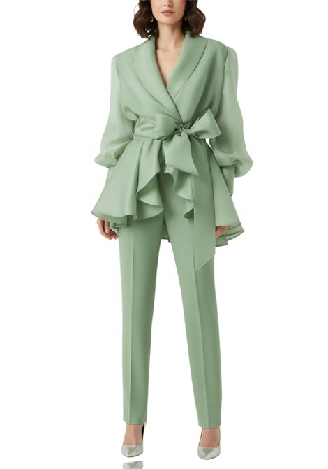 Coordinato giacca e pantalone KUEA | Tailleur | 5142PVERDE