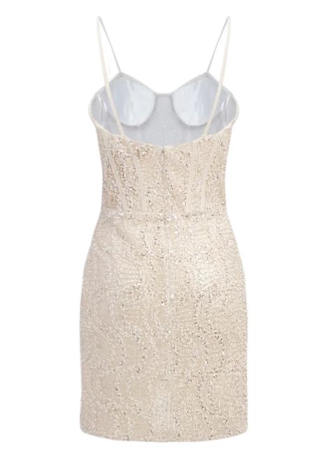 Mini dress con applicazioni KUEA | Abiti | KS2410BIANCO