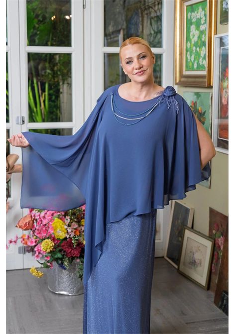 Abito lungo con mantellla incorporata MUSANI | Abiti | RR50010327