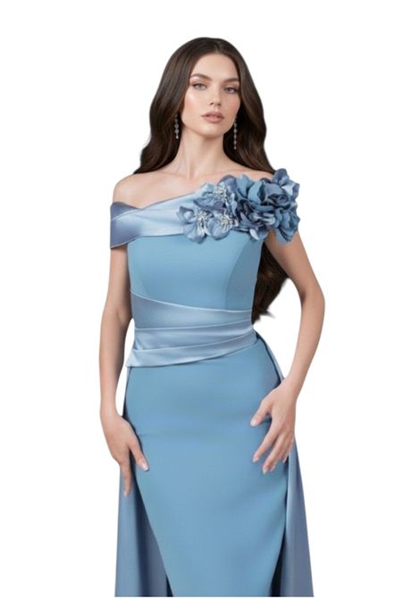 Abito tubino longuette con sopragonna e applicazioni floreali MUSANI | Abiti | RR53002527