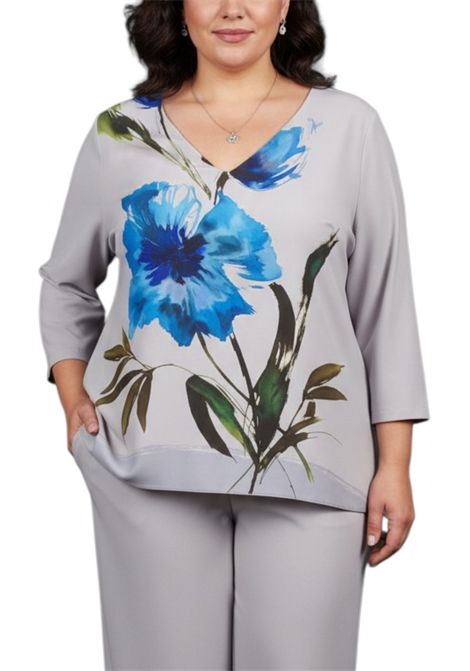 Casacca fantasia floreale OLTRETEMPO | Maglia | OC21697/01771