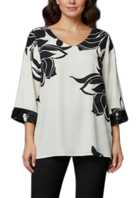 casacca fantasia OLTRETEMPO | Maglie | OT51054/01284