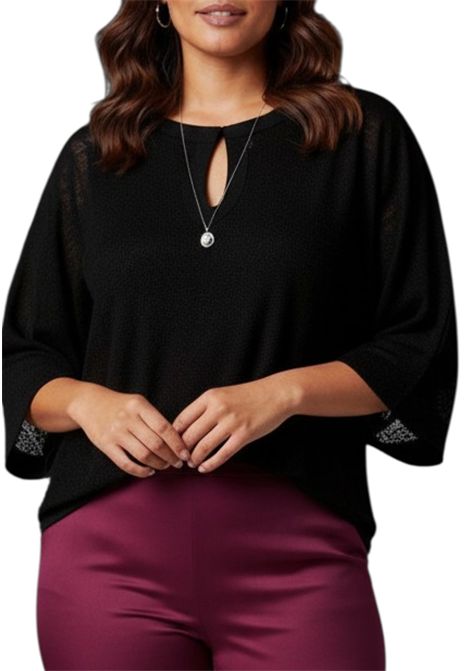 casacca con applicazioni tono su tono  OLTRETEMPO | Maglia | OT51074/01003