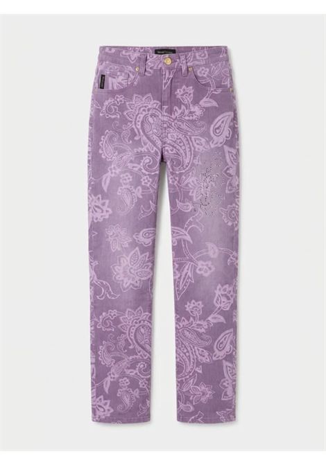 Denim Mania Vintage: Jeans Iceberg All-Over Paisley & Floral in Viola Lavato ICEBERG | I3.255001980